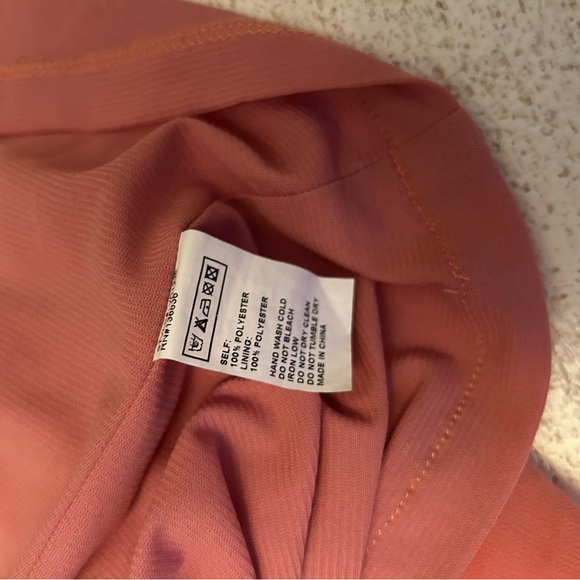 Addie Coral Pink Crisscross Backless Dress - Size Small - Picture 5 of 7